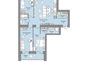 3-к квартира, вторичка, 88м2, 5/9 этаж