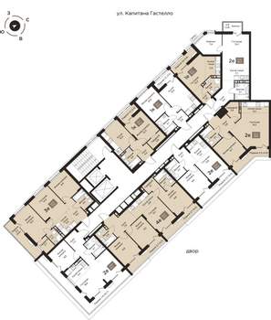 2-к квартира, вторичка, 49м2, 8/9 этаж