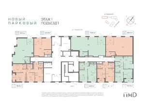 4-к квартира, вторичка, 70м2, 1/25 этаж