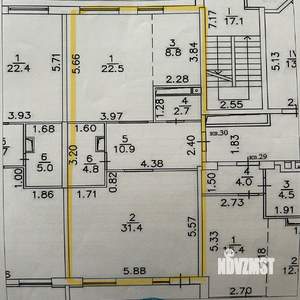2-к квартира, вторичка, 81м2, 11/19 этаж