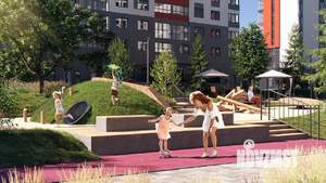 3-к квартира, строящийся дом, 65м2, 14/22 этаж