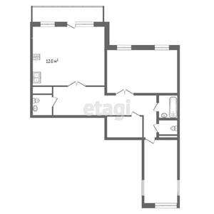 4-к квартира, вторичка, 106м2, 4/10 этаж