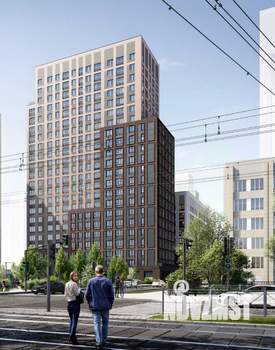 1-к квартира, строящийся дом, 30м2, 6/22 этаж