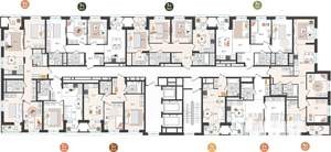 3-к квартира, вторичка, 61м2, 22/25 этаж