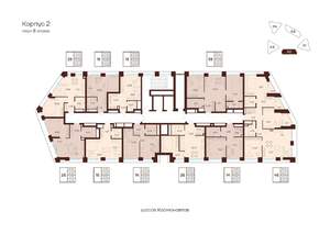 2-к квартира, строящийся дом, 41м2, 8/28 этаж