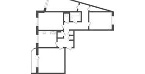 4-к квартира, вторичка, 55м2, 9/10 этаж