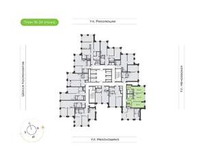 2-к квартира, вторичка, 72м2, 21/30 этаж