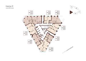4-к квартира, строящийся дом, 118м2, 20/28 этаж