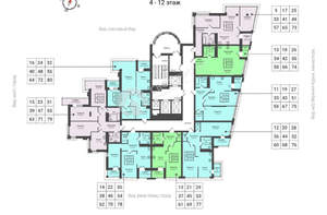1-к квартира, сданный дом, 52м2, 10/25 этаж