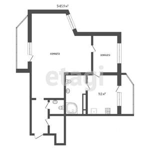 3-к квартира, вторичка, 86м2, 4/16 этаж