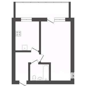 1-к квартира, вторичка, 34м2, 6/16 этаж