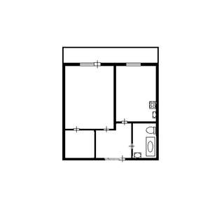1-к квартира, вторичка, 30м2, 5/5 этаж