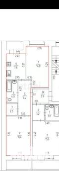 2-к квартира, вторичка, 53м2, 4/5 этаж