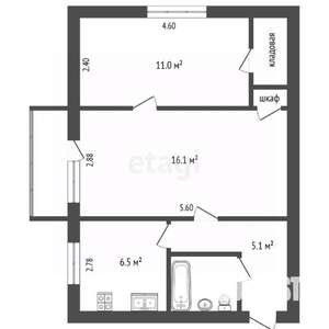 2-к квартира, вторичка, 65м2, 12/17 этаж