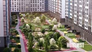 Студия квартира, строящийся дом, 65м2, 13/22 этаж