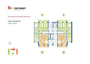3-к квартира, строящийся дом, 73м2, 1/10 этаж