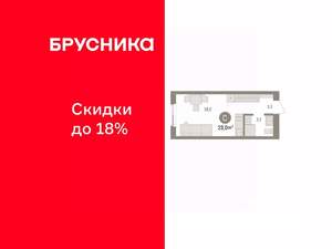 Студия квартира, вторичка, 23м2, 10/10 этаж