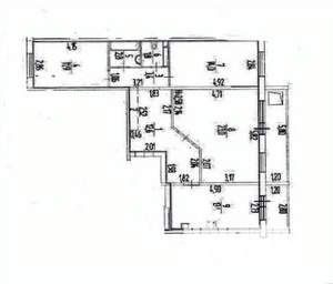 3-к квартира, вторичка, 84м2, 7/16 этаж