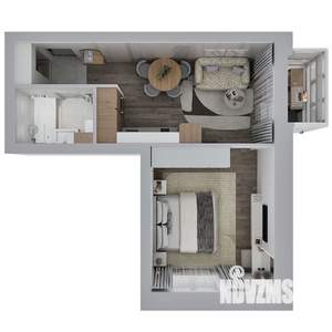 2-к квартира, строящийся дом, 37м2, 1/6 этаж