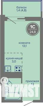 Студия квартира, вторичка, 25м2, 15/26 этаж