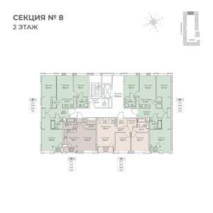 Студия квартира, строящийся дом, 37м2, 2/6 этаж