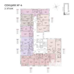 1-к квартира, строящийся дом, 40м2, 2/6 этаж
