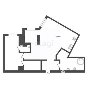 2-к квартира, вторичка, 98м2, 22/25 этаж