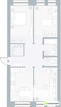 3-к квартира, вторичка, 71м2, 4/5 этаж