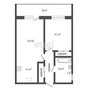 2-к квартира, вторичка, 40м2, 10/25 этаж