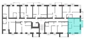 1-к квартира, вторичка, 38м2, 3/9 этаж