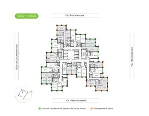 3-к квартира, вторичка, 81м2, 17/30 этаж