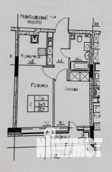2-к квартира, вторичка, 35м2, 9/11 этаж