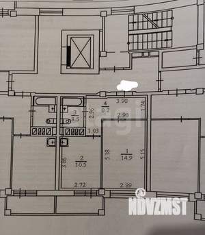 1-к квартира, вторичка, 37м2, 9/9 этаж