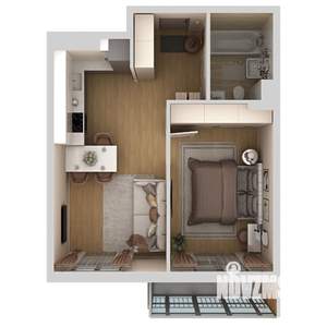 2-к квартира, вторичка, 41м2, 9/10 этаж