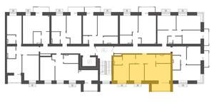 2-к квартира, вторичка, 59м2, 2/9 этаж