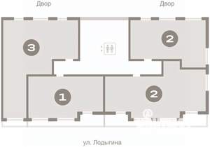 1-к квартира, вторичка, 62м2, 8/9 этаж