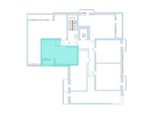 1-к квартира, вторичка, 41м2, 8/8 этаж