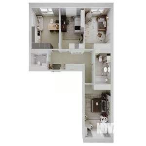 3-к квартира, вторичка, 84м2, 17/18 этаж