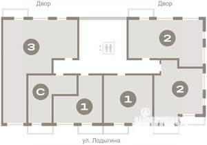 1-к квартира, вторичка, 44м2, 4/9 этаж
