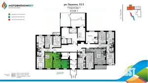 1-к квартира, вторичка, 41м2, 1/12 этаж