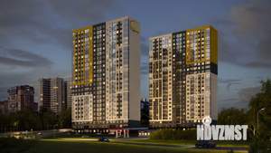 1-к квартира, строящийся дом, 33м2, 14/25 этаж