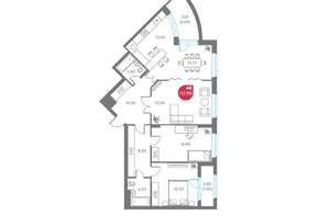 4-к квартира, вторичка, 113м2, 3/6 этаж