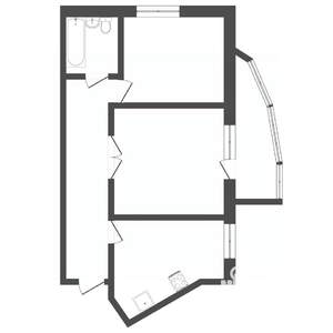 2-к квартира, вторичка, 44м2, 5/5 этаж