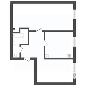 2-к квартира, вторичка, 48м2, 2/3 этаж