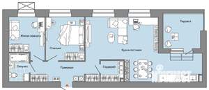 2-к квартира, вторичка, 81м2, 8/8 этаж