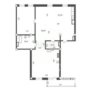 2-к квартира, вторичка, 128м2, 6/7 этаж
