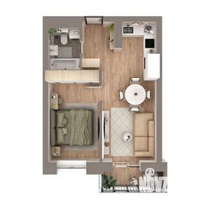 2-к квартира, вторичка, 42м2, 6/8 этаж