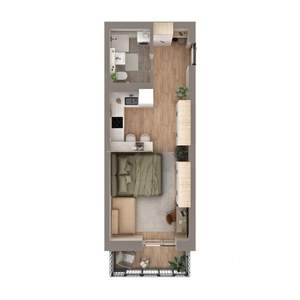 Студия квартира, вторичка, 33м2, 5/8 этаж
