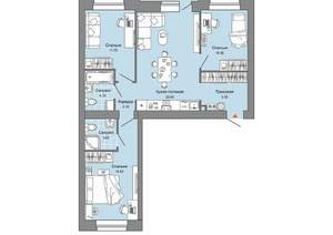 3-к квартира, вторичка, 78м2, 2/9 этаж