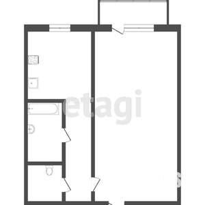 1-к квартира, вторичка, 35м2, 7/9 этаж